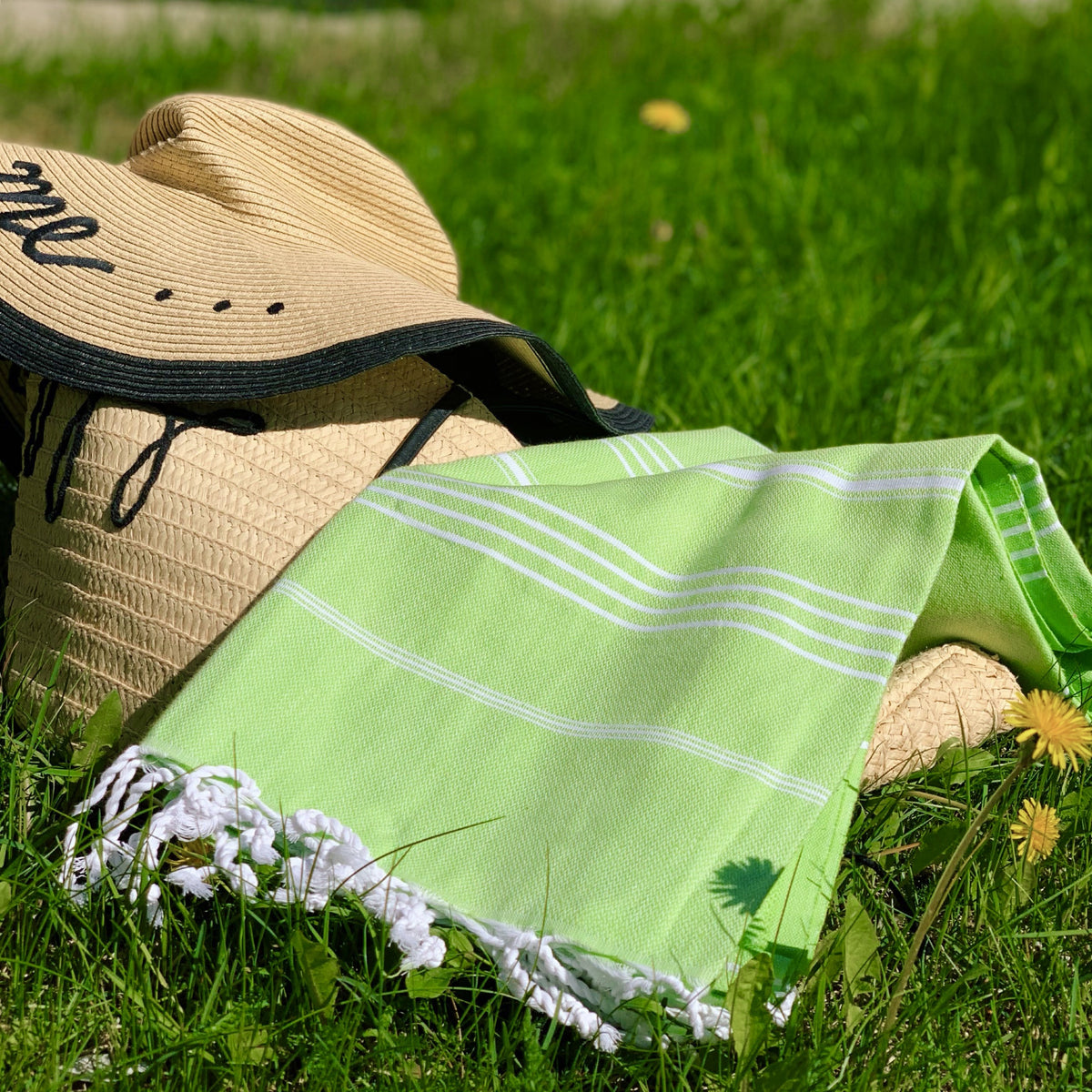 So Pretty Sultan Premium hamampyyhe 95x180 cm, lime - yksityiskohta_2