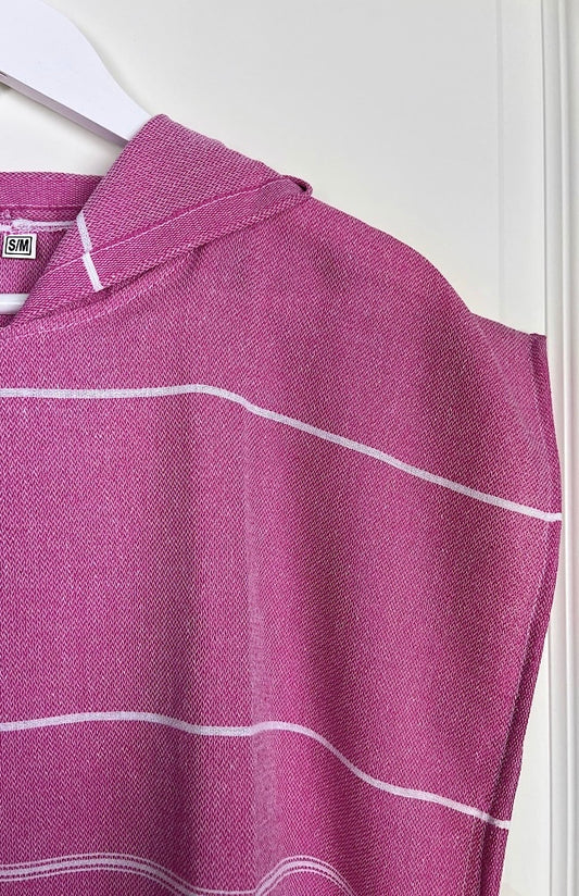 So Pretty Sultan lasten hamam-poncho, fuksia - yksityiskohta_2
