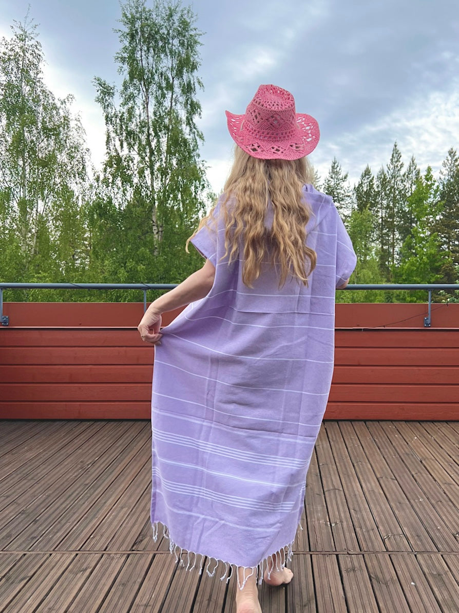 So Pretty Sultan hamam-poncho, lila - sovituskuva_