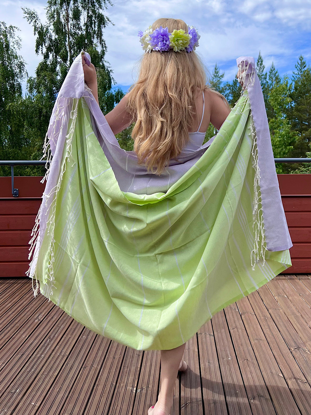 So Pretty Sultan Premium hamampyyhe 95x180 cm, lime