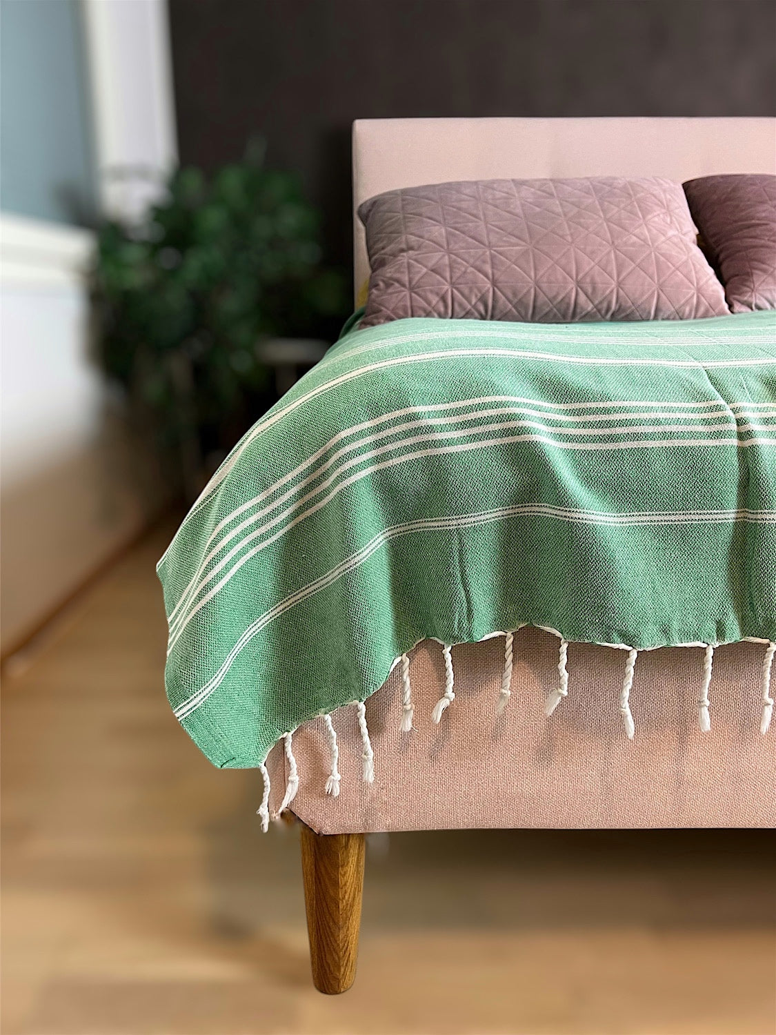 So Pretty Sultan päiväpeitto 205x210 cm, jade green - yksityiskohta_2
