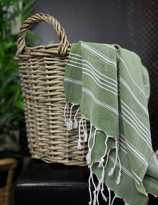 So Pretty Sultan Premium hamam-käsipyyhe 50x90 cm, oliivi