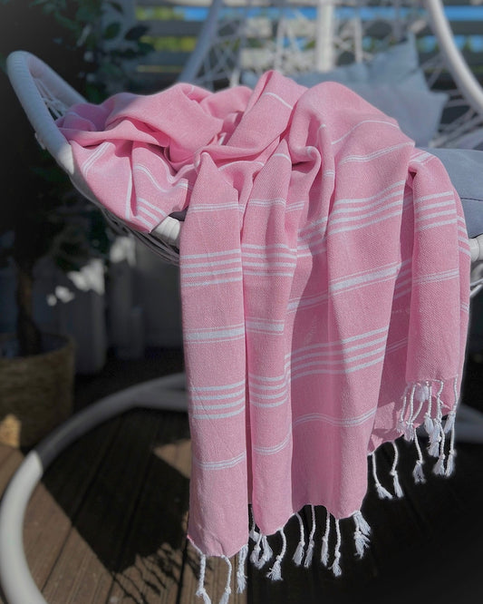 So Pretty Sultan Premium hamampyyhe 95x180 cm, pinkki - yksityiskohta_4