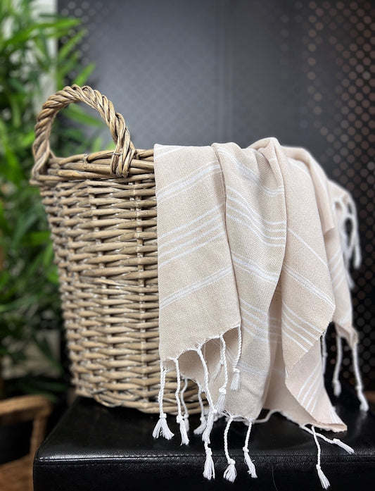 Hamam-Käsipyyhe Sultan Premium Hiekka 50x90