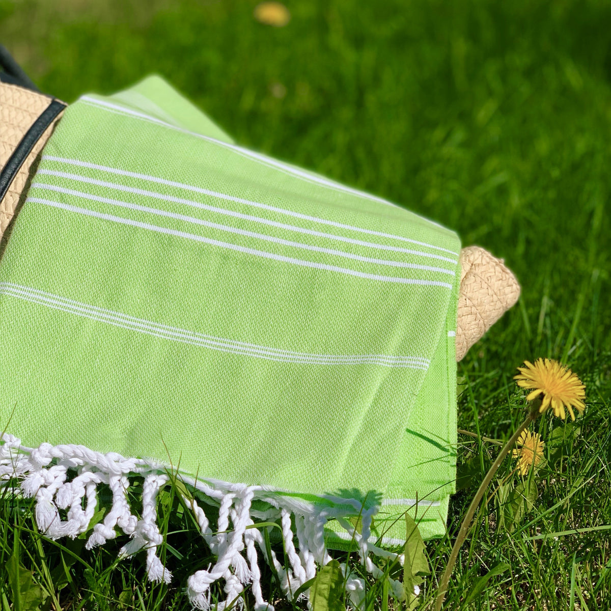 So Pretty Sultan Premium hamampyyhe 95x180 cm, lime - yksityiskohta_3