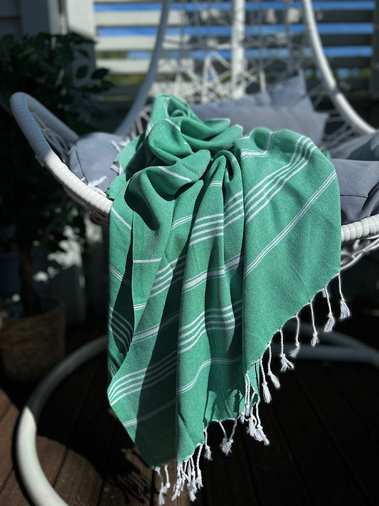 Hamam-pyyhe Sultan Premium, Jade Green 180x95 cm_2