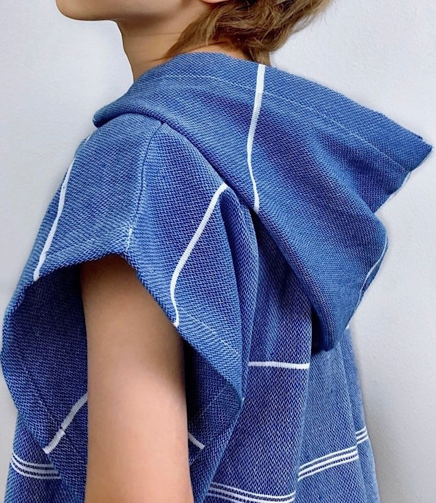 So Pretty Sultan lasten hamam-poncho, ocean blue - sovituskuva