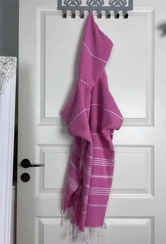 So Pretty Sultan lasten hamam-poncho, fuksia 