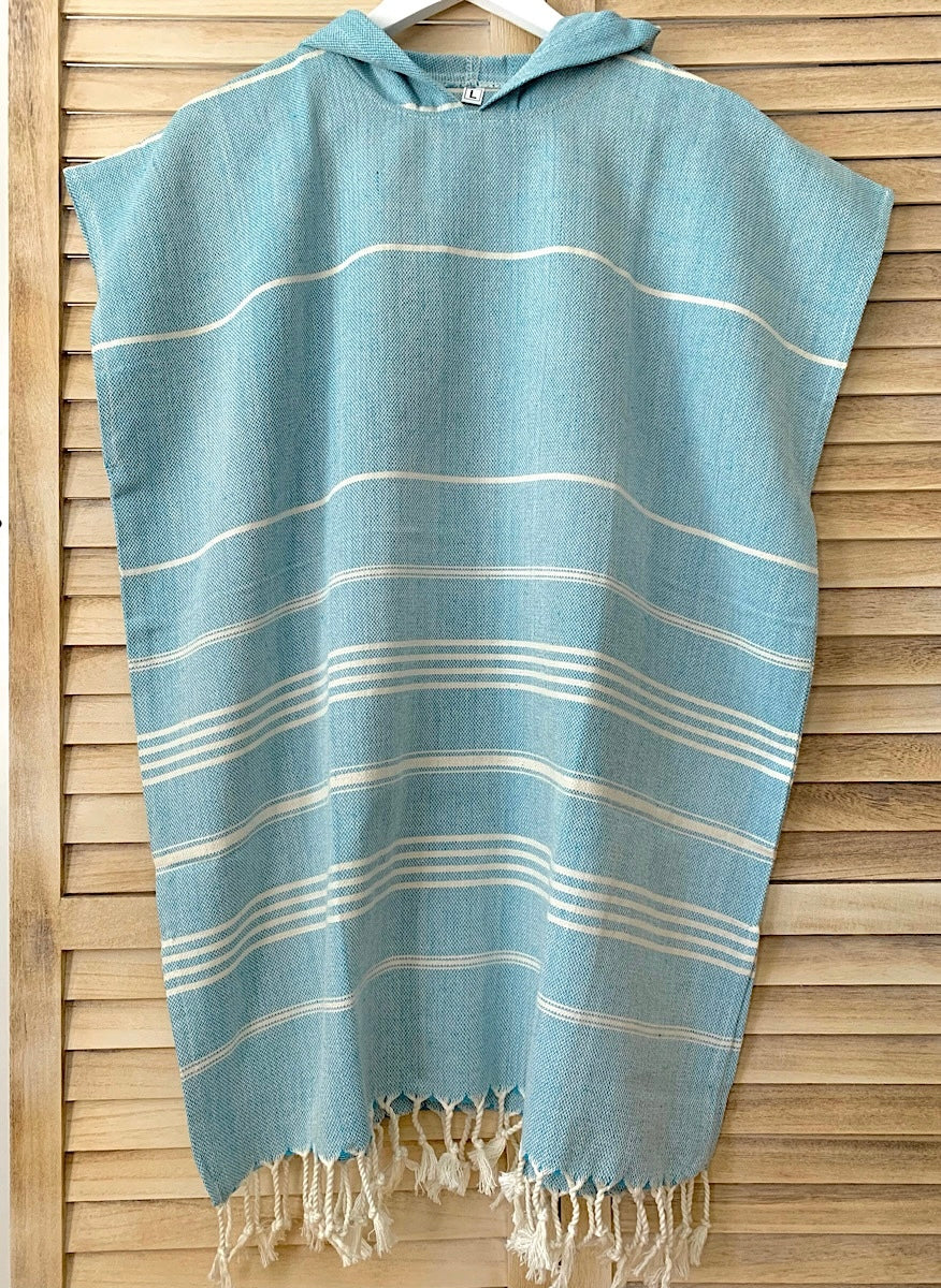 So Pretty Sultan lasten hamam-poncho, aqua - yksityiskohta