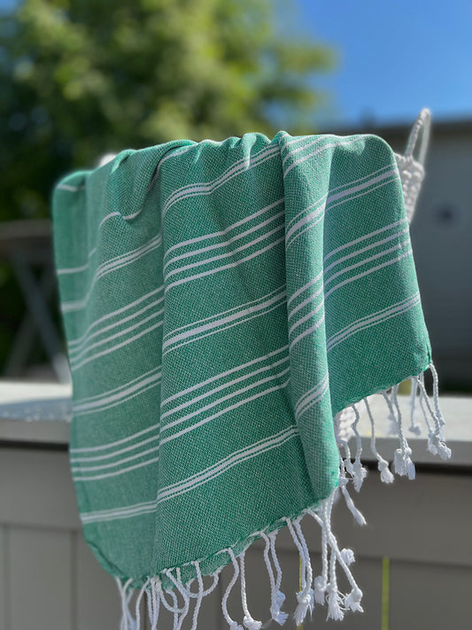 So Pretty Sultan Premium hamam-käsipyyhe 50x90 cm, jade green