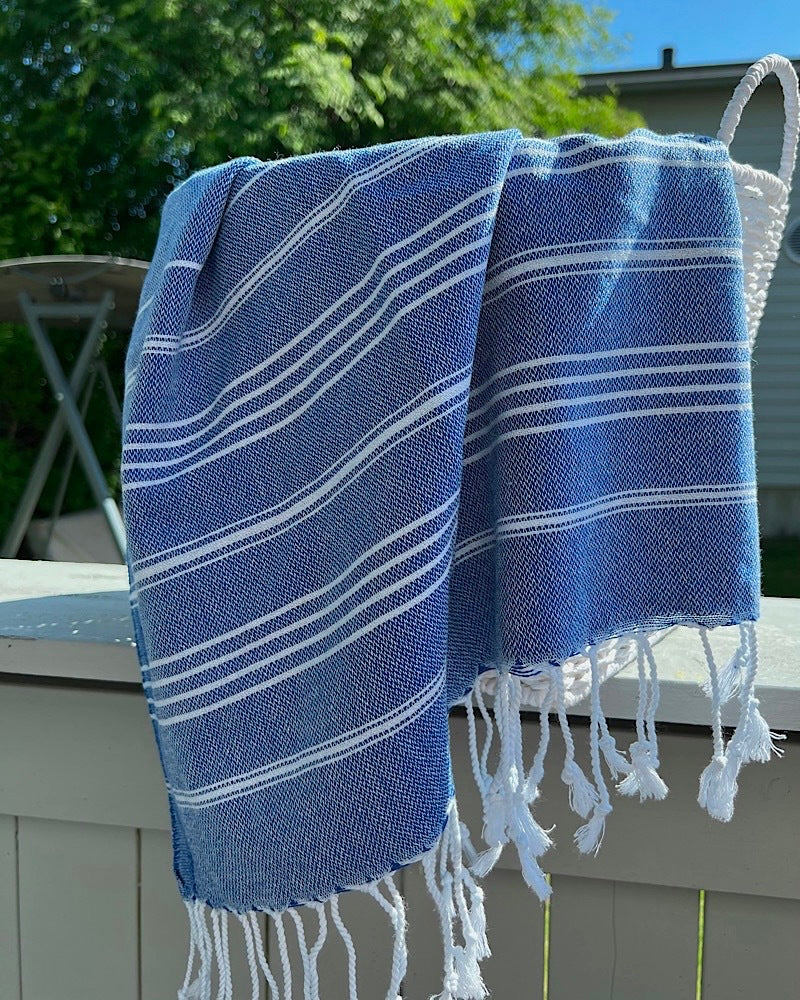 So Pretty Sultan Premium hamam-käsipyyhe 50x90 cm, ocean blue