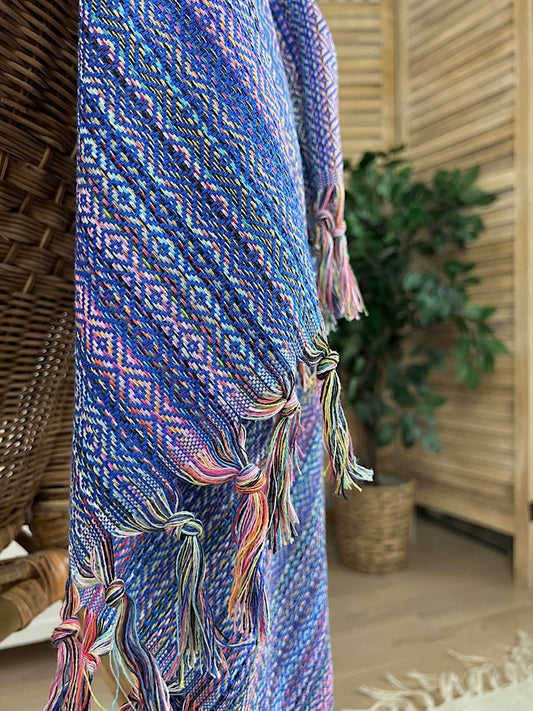 So Pretty Boho Timantti hamampyyhe 100x180 cm, merensininen