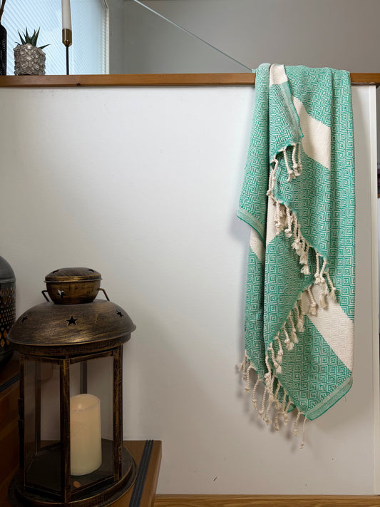 So Pretty Timantti hamampyyhe 100x180 cm, jade green