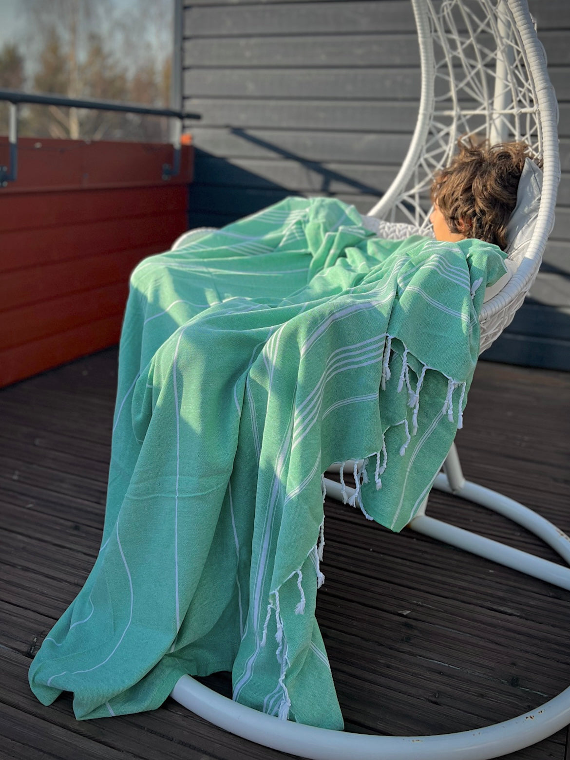 So Pretty Sultan päiväpeitto 205x210 cm, jade green 
