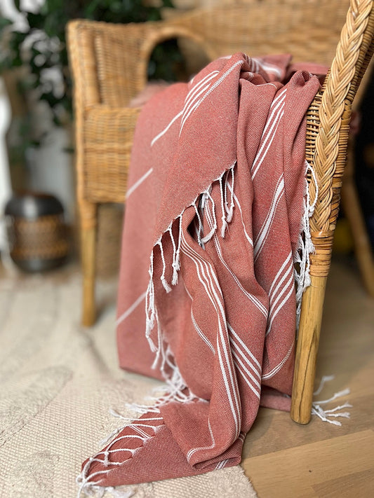 So Pretty Sultan Premium hamampyyhe 95x180 cm, pinkish brown - yksityiskohta_4