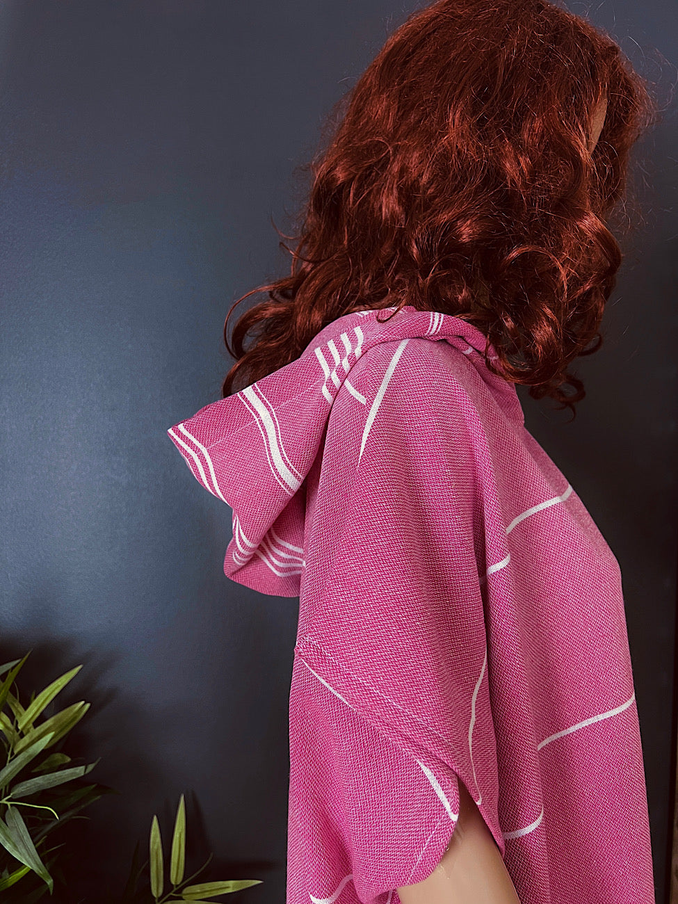 So Pretty Sultan hamam-poncho, fuksia - sovituskuva_3