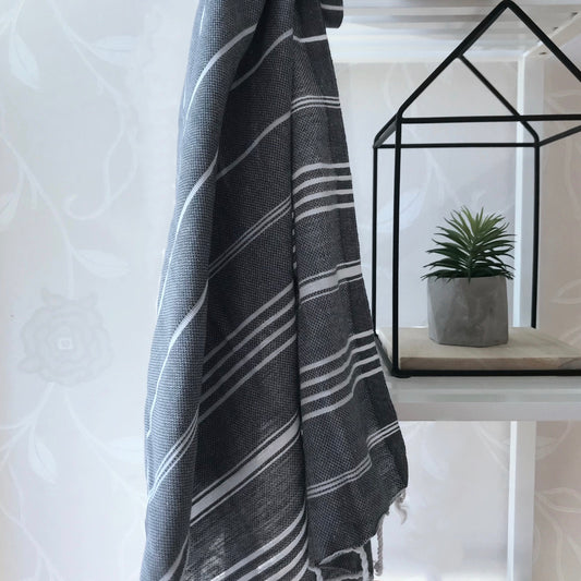 Hamam-käsipyyhe Sultan Premium Antrasiitti 50x90