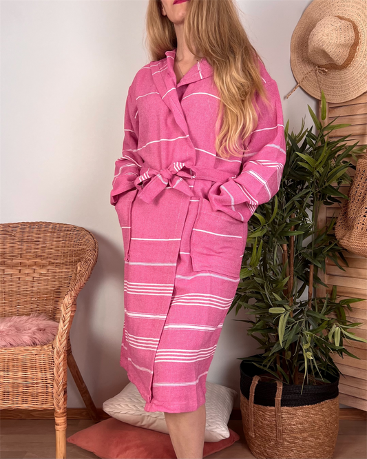 Sultan Hammam Bathrobe Grey Tassel-free