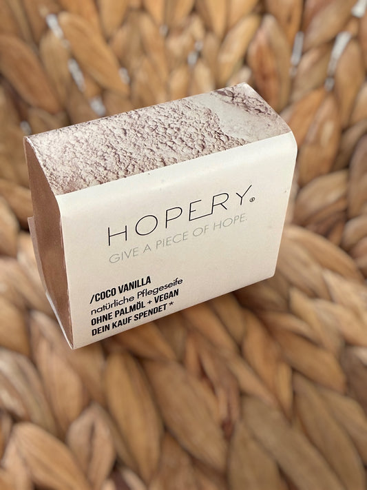 Hopery Kaakao Vanilla luonnollinen oliiviöljysaippua - pakkaus