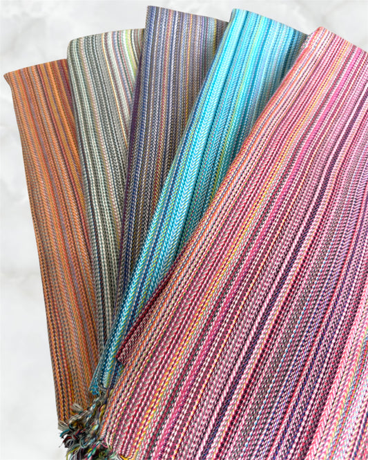 So Pretty Boho hamampyyhe 100x180 cm, 5 kpl paketti eri väreissä - yksityiskohta
